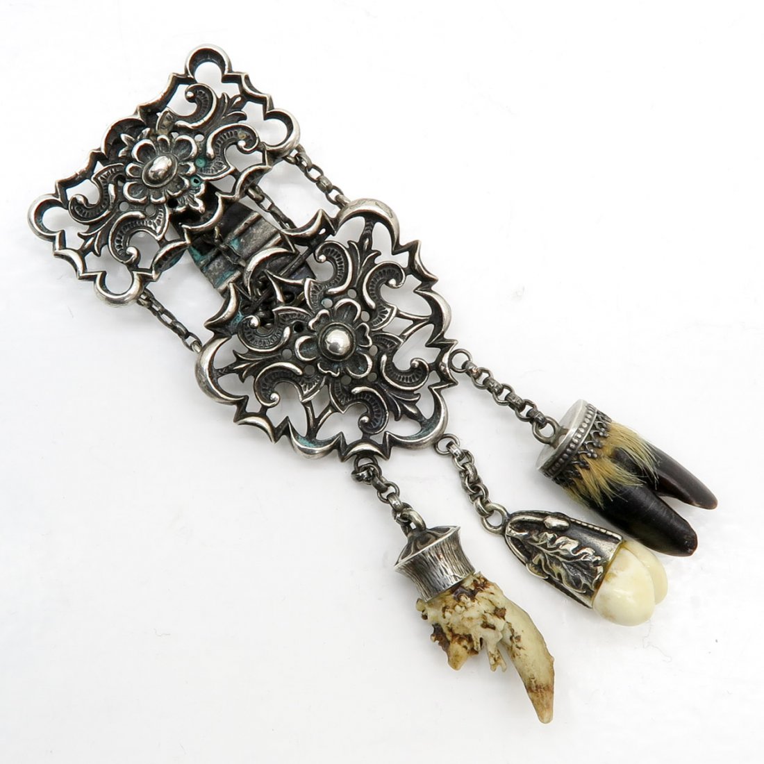 German Silver Hanging Hunting Trophy (1 of 3)