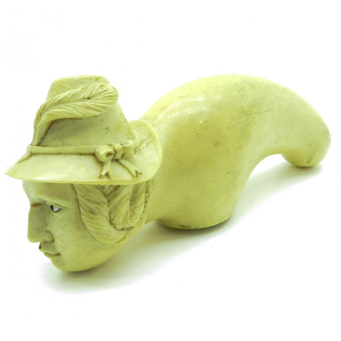 19th Century Carved Walking Stick Handle (1 of 1)