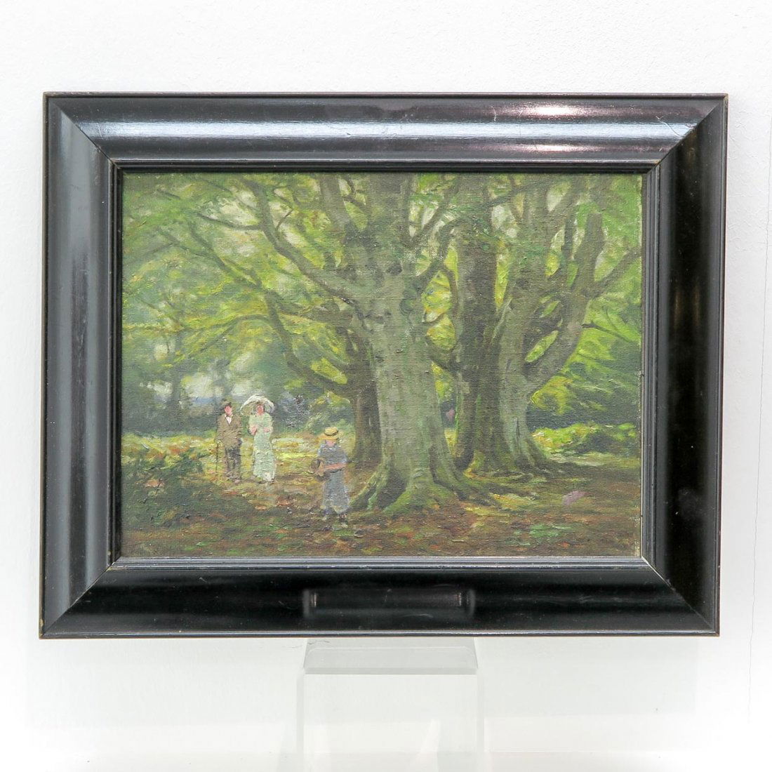 Signed Oil on Canvas of English Forest Scene (1 of 4)