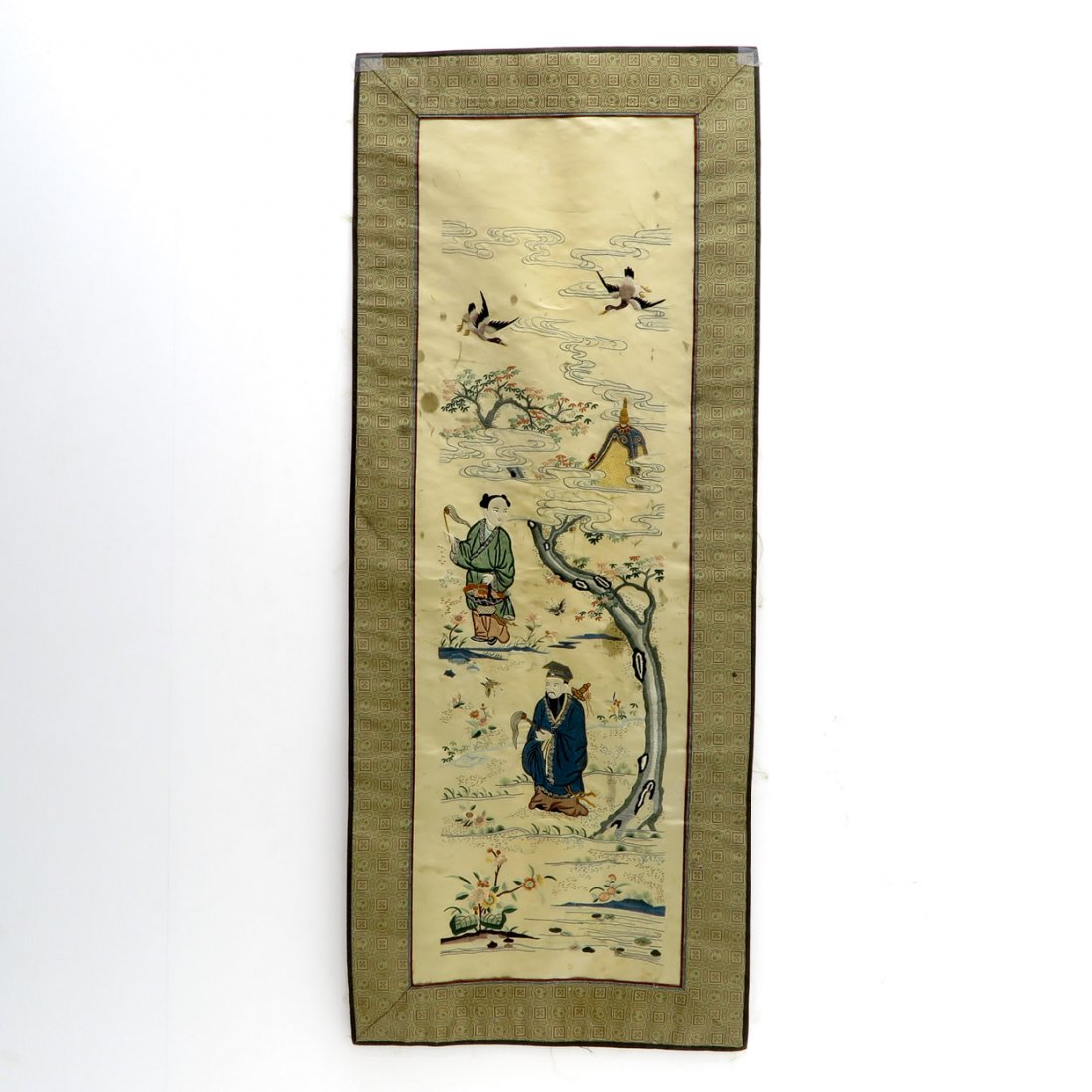 Chinese Embroidered Silk Fabric (1 of 3)