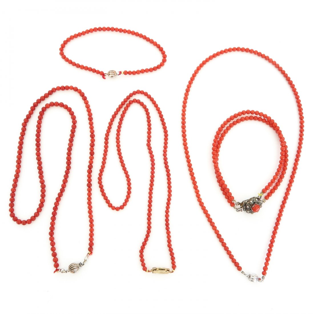 Lot of Red Coral Jewelry (1 of 1)