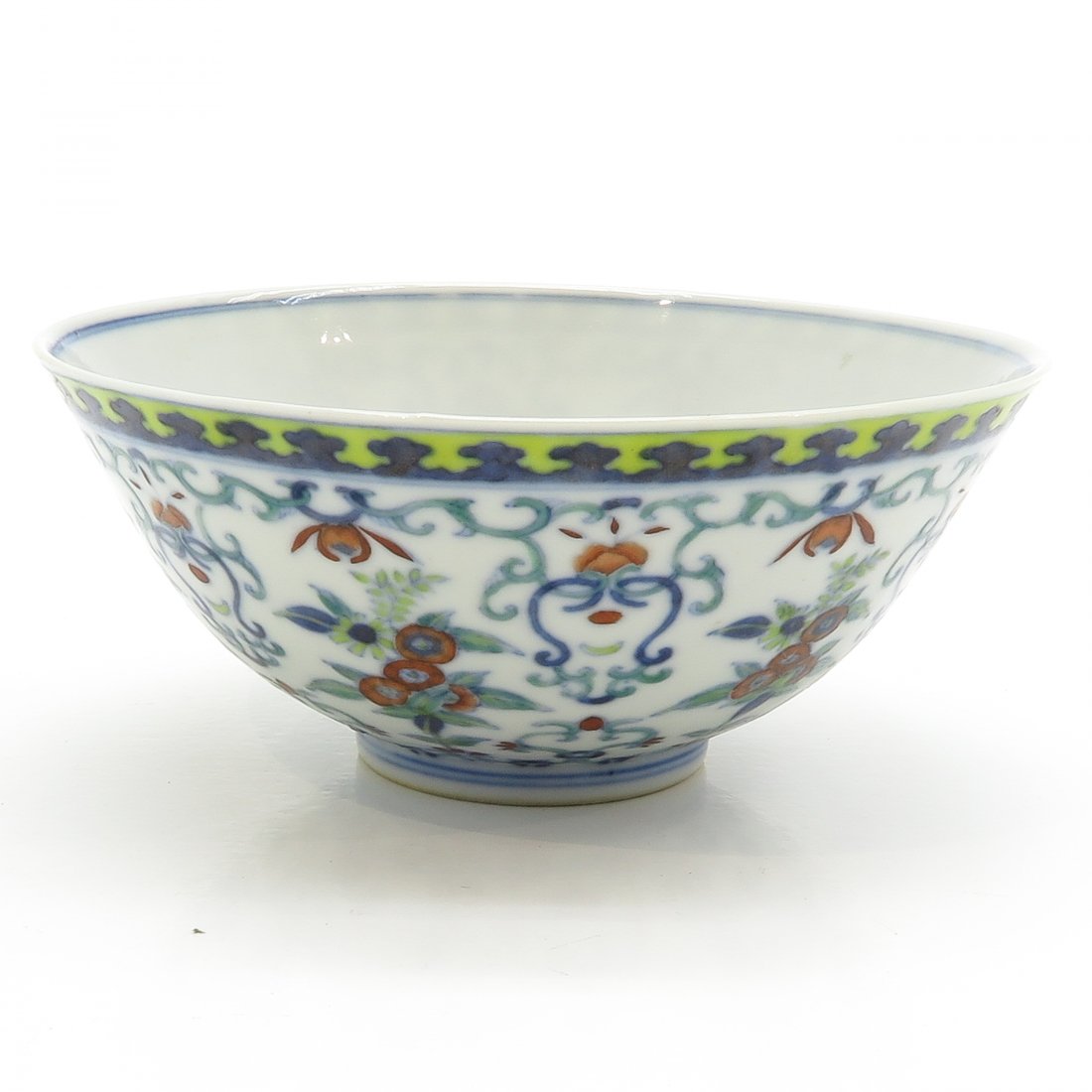 18th / 19th Century Wucai Decor Bowl (1 of 6)