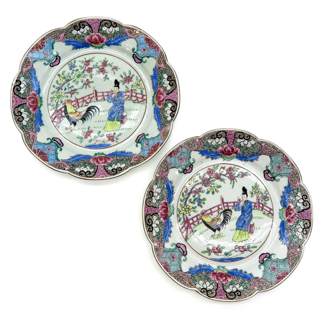 Lot of 2 Porcelain Plates (1 of 2)