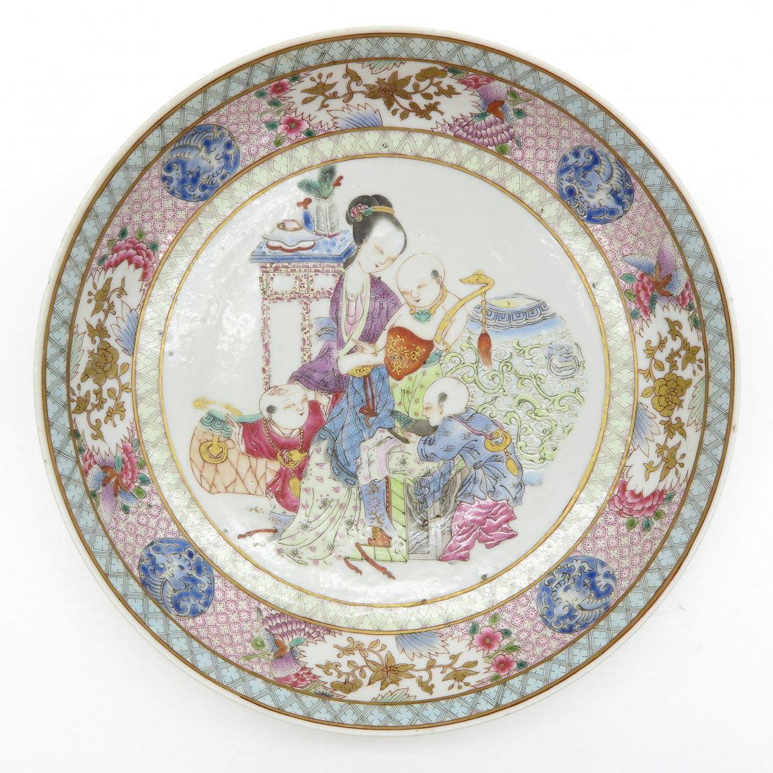 China Porcelain Famille Rose Plate (1 of 2)