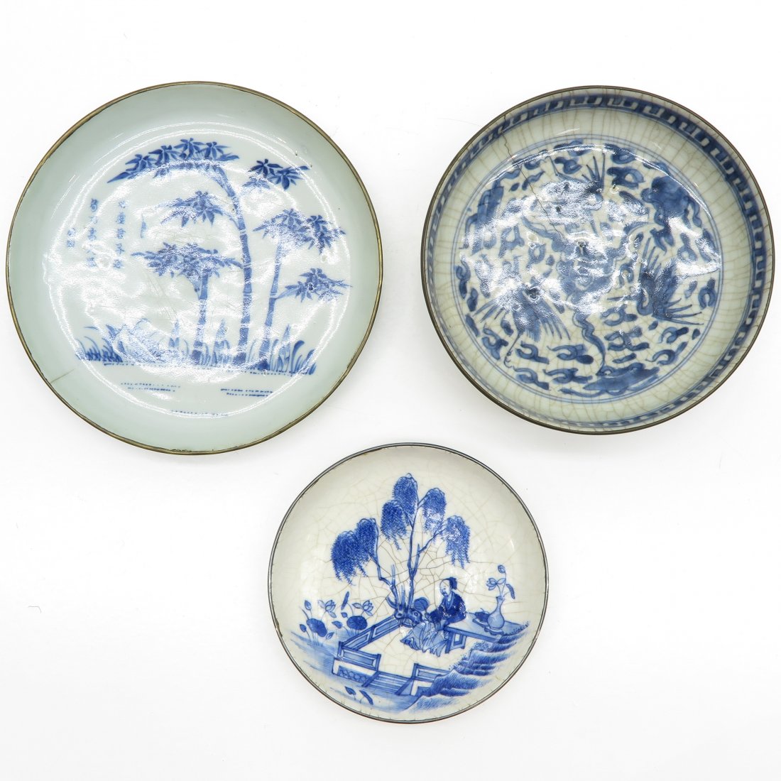 Lot of 3 China Porcelain Plates (1 of 2)