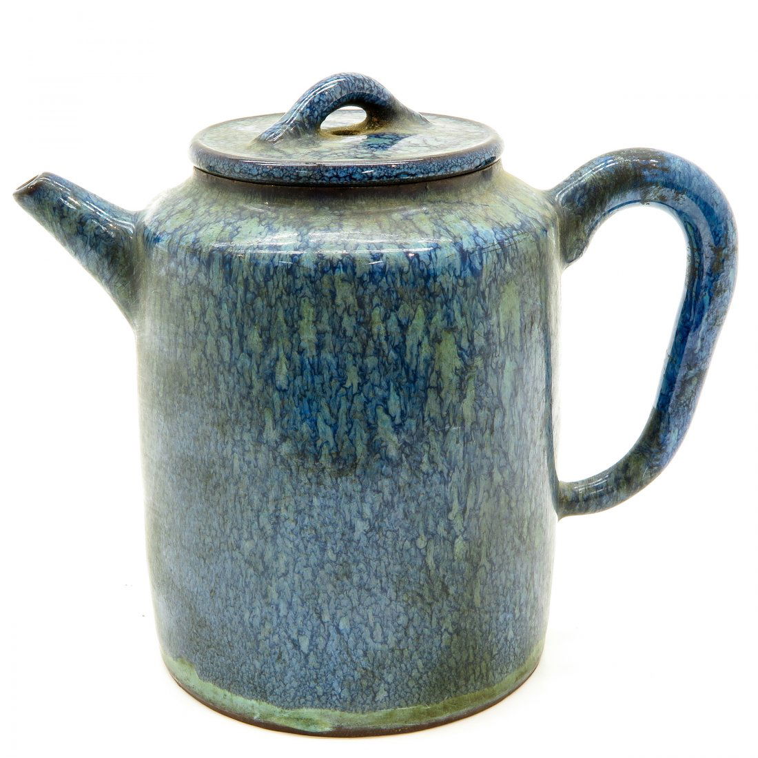 China Porcelain Robin's Egg Yixing Teapot (1 of 6)