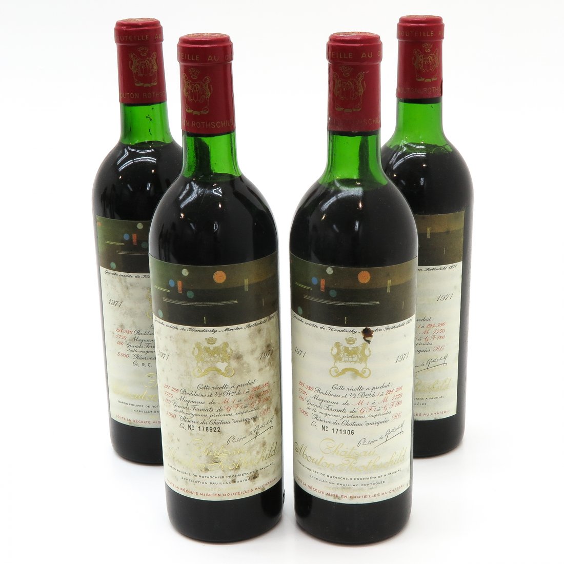 4 Bottles of Chateau Rothschild 1971 (1 of 2)