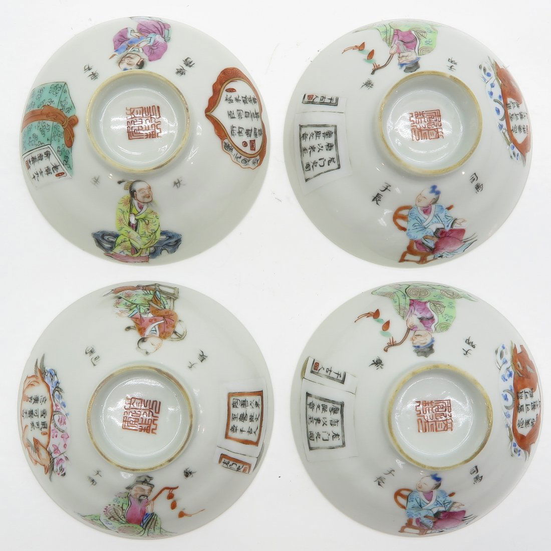 Lot of 19th Century Wu Shuang Pu Decor Items (1 of 2)