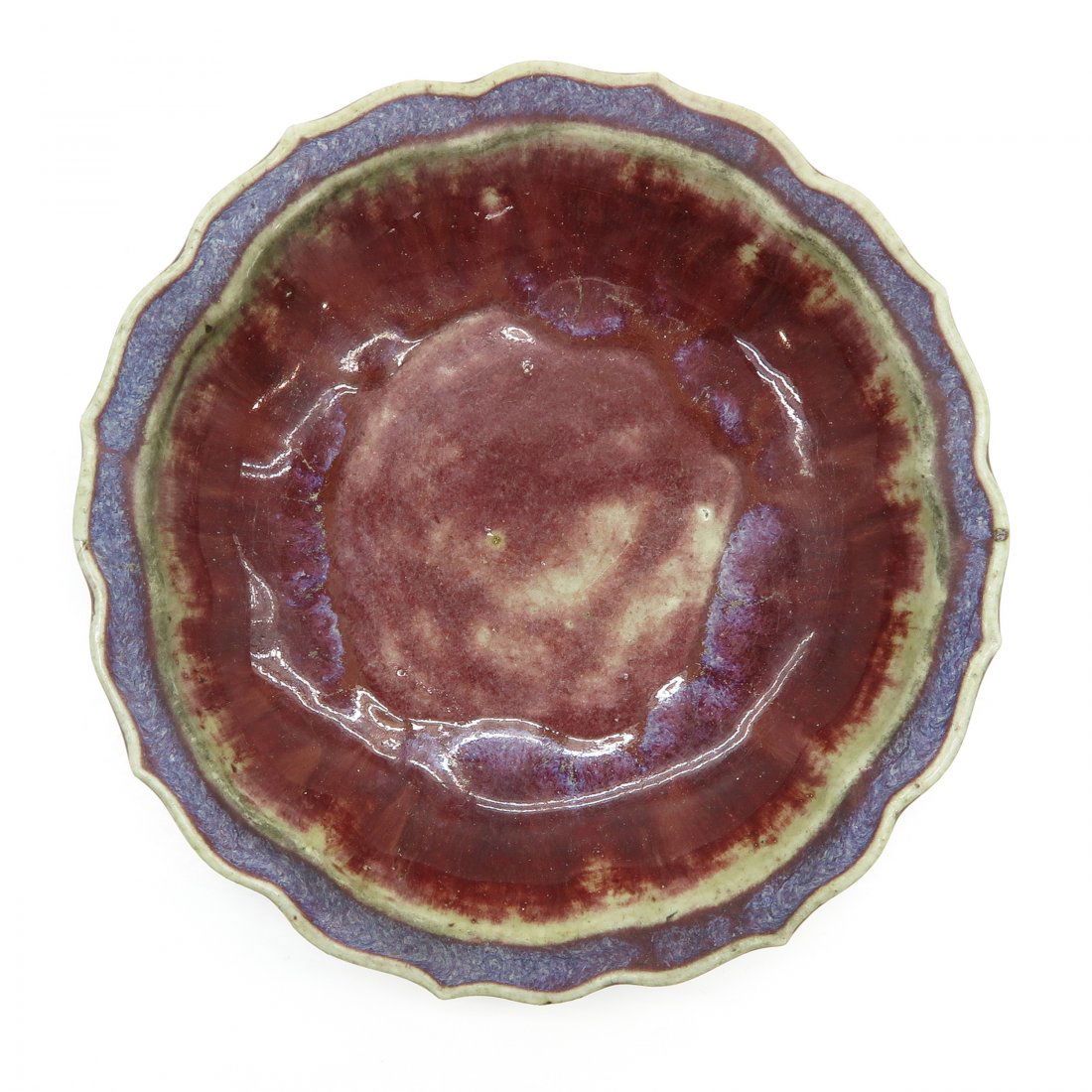 China Porcelain Flambe Decor Plate (1 of 3)