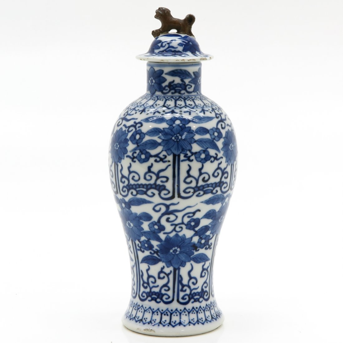 19th Century China Porcelain Lidded Vase (1 of 6)