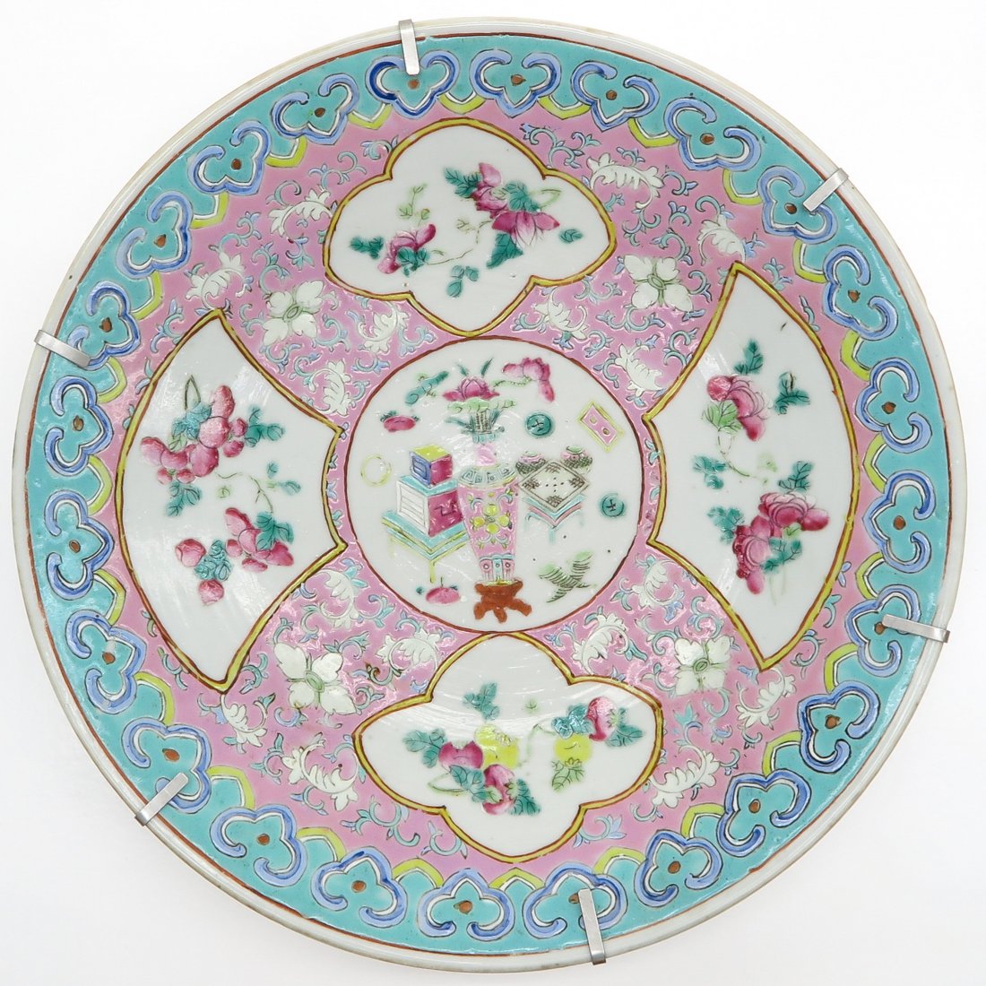 18th Century China Porcelain Famille Rose Decor Plate (1 of 2)
