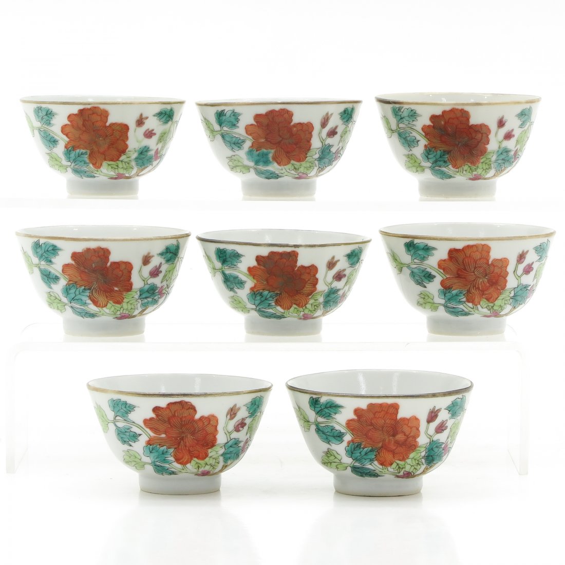 Lot of 19th Century China Porcelain Cups (1 of 6)