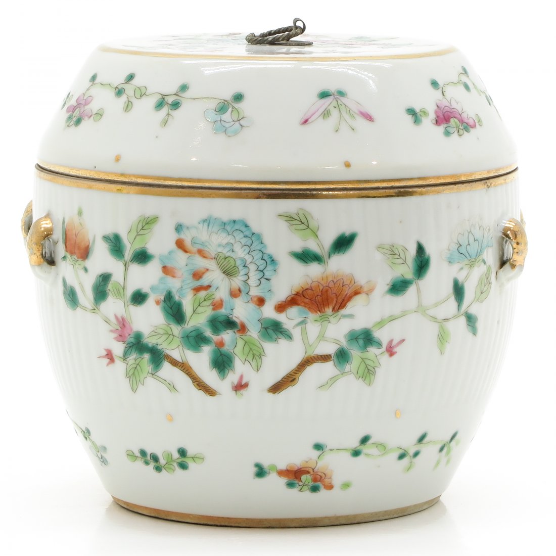 China Porcelain Lidded Jar (1 of 6)