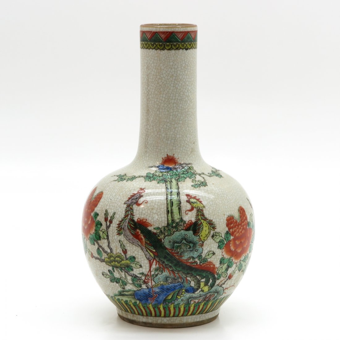 China Porcelain Crackle Ware Decor Vase (1 of 6)