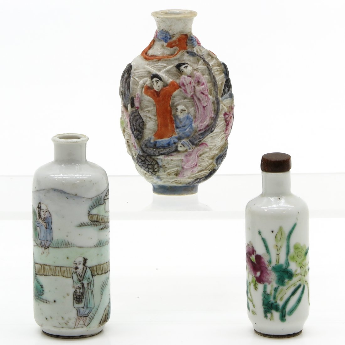 Lot of China Porcelain Snuff Bottles (1 of 6)