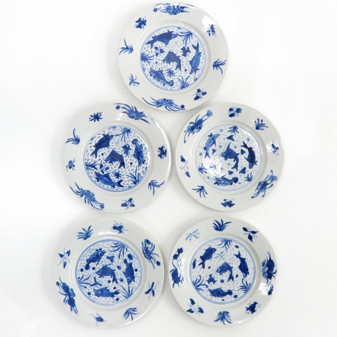 Lot of China Porcelain Kangxi Period Plates (1 of 2)