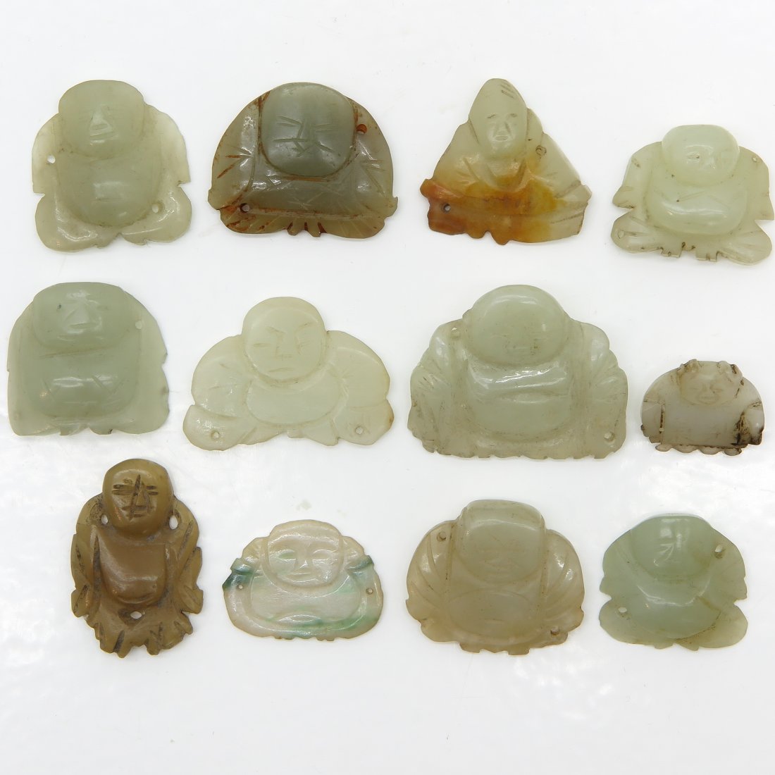 Lot of Chinese Carved Jade Sculptures (1 of 2)