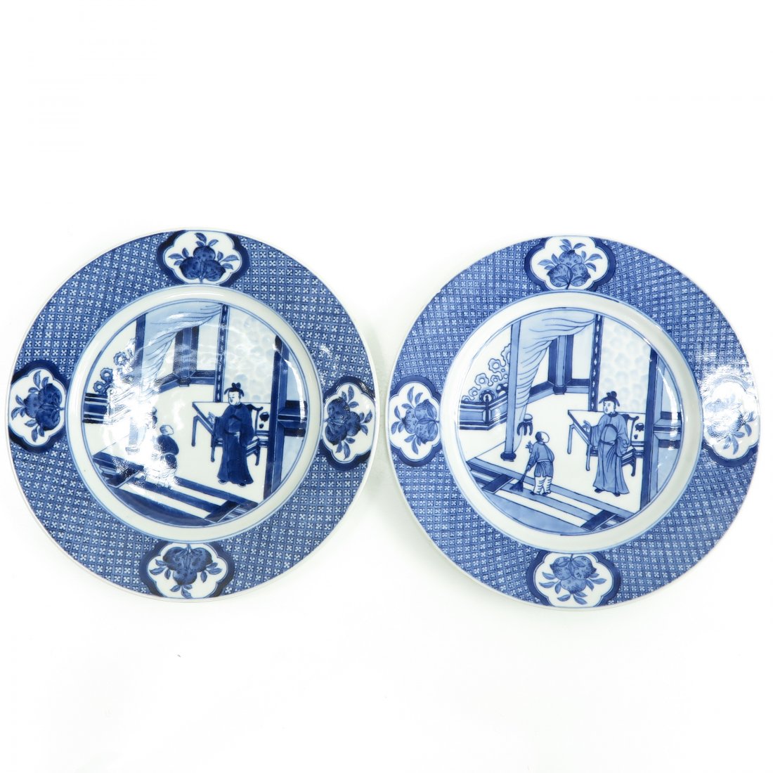 Lot of China Porcelain Plates Circa 1800 (1 of 2)