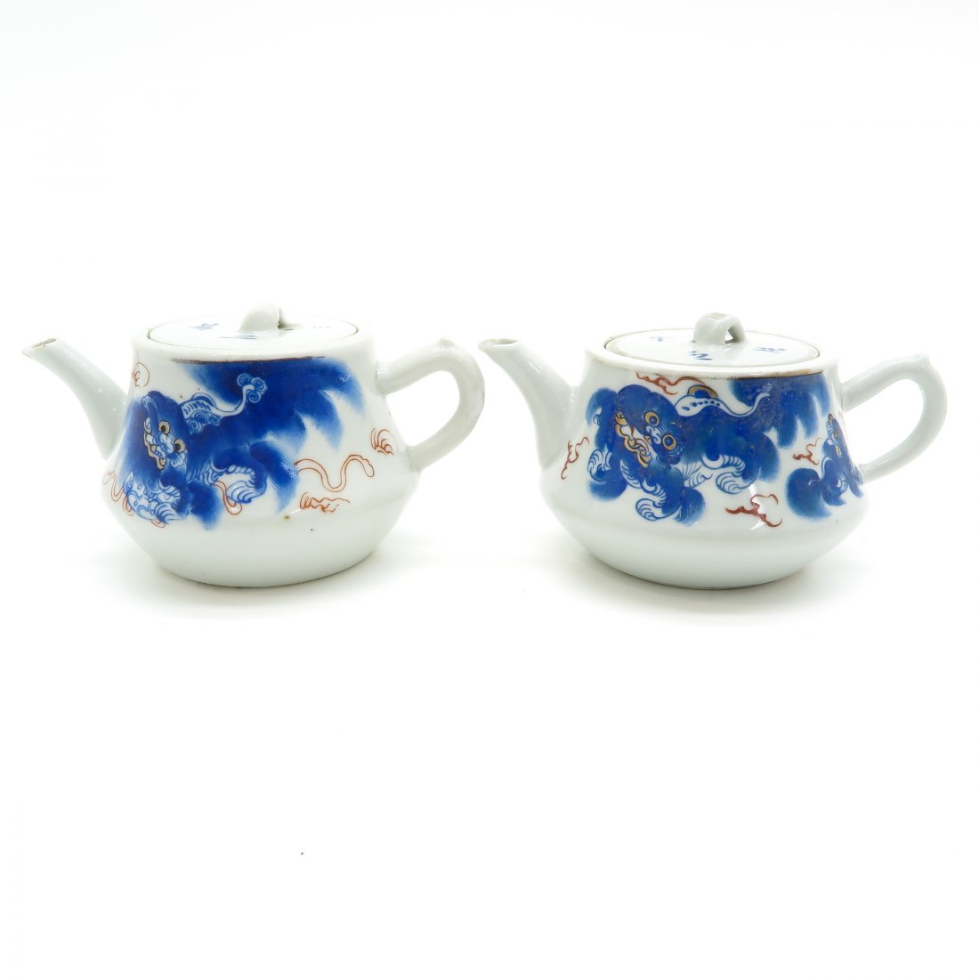 Lot of 2 China Porcelain Teapots (1 of 6)