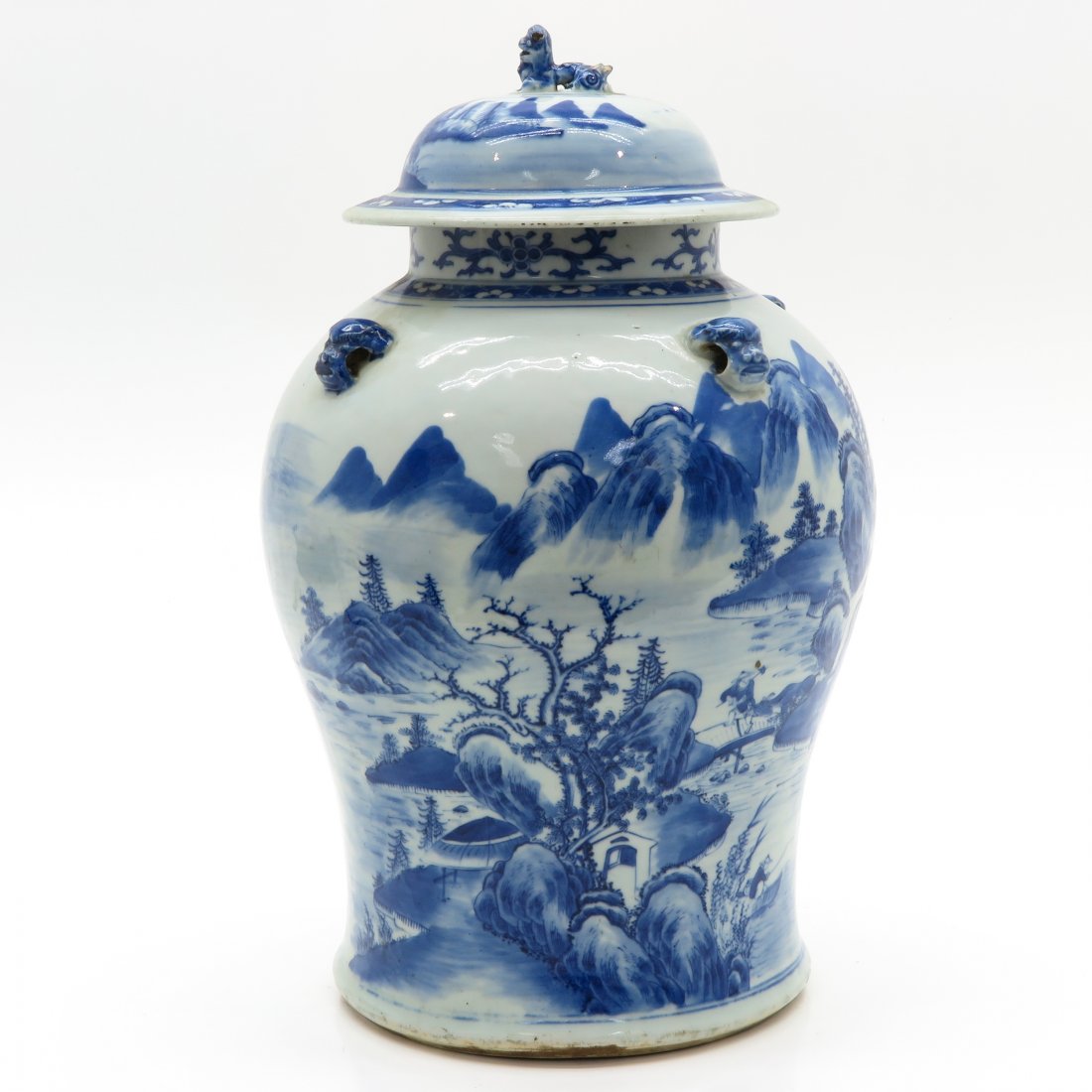 China Porcelain Daoguang Period Lidded Vase (1 of 6)