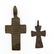 Lot of 2 Middle Ages Cross Pendants - 2