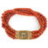 19th Century 3 Strand Red Coral Necklace