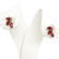 18KG Ruby and Diamond Earrings