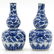Pair of China Porcelain Double Gourd Vases - 2