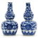 Pair of China Porcelain Double Gourd Vases - 3