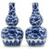Pair of China Porcelain Double Gourd Vases - 4