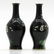 Pair of China Porcelain Famille Noir Vases - 3