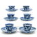 Lot of 18th Century China Porcelain Cups and Saucers