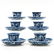 Lot of 18th Century China Porcelain Cups and Saucers - 4