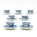 Lot of 18th Century China Porcelain Cups and Saucers - 3