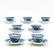 Lot of 18th Century China Porcelain Cups and Saucers - 4