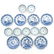 Lot of 18th Century China Porcelain Cups and Saucers - 5