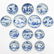 Diverse Lot of China Porcelain Saucers