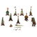 Chinese Carved Jade Musical Instrument Sculptures