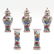 5 Pieces Famille Rose Decor Garniture Set