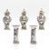 5 Pieces Famille Rose Decor Garniture Set - 2