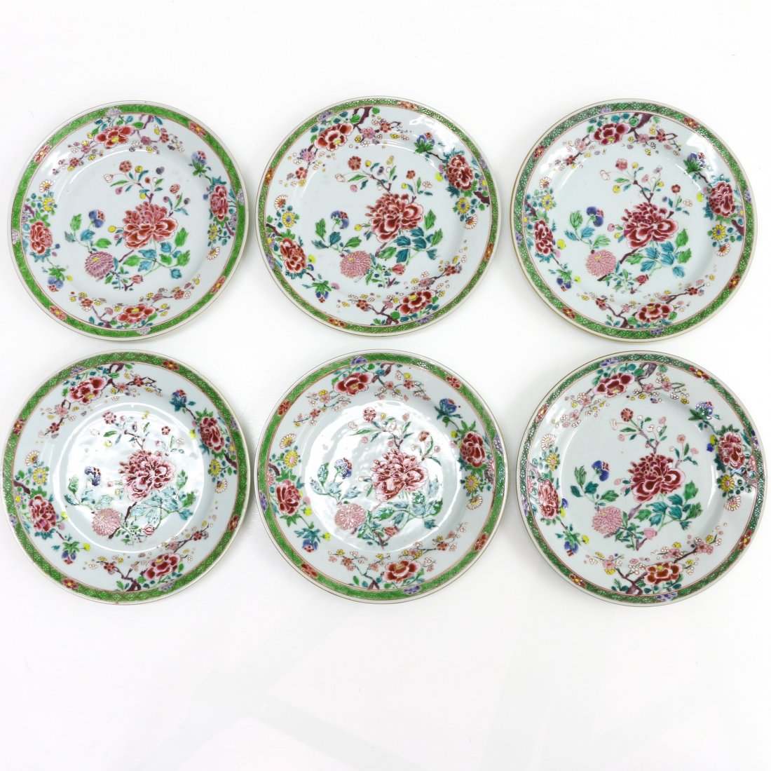 18th Century China Porcelain Famille Rose Decor Plates (1 of 2)