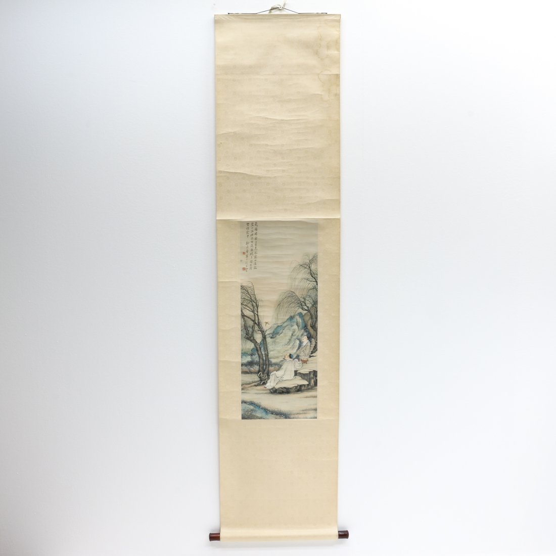 Chinese Painted Scroll on Silk (1 of 2)