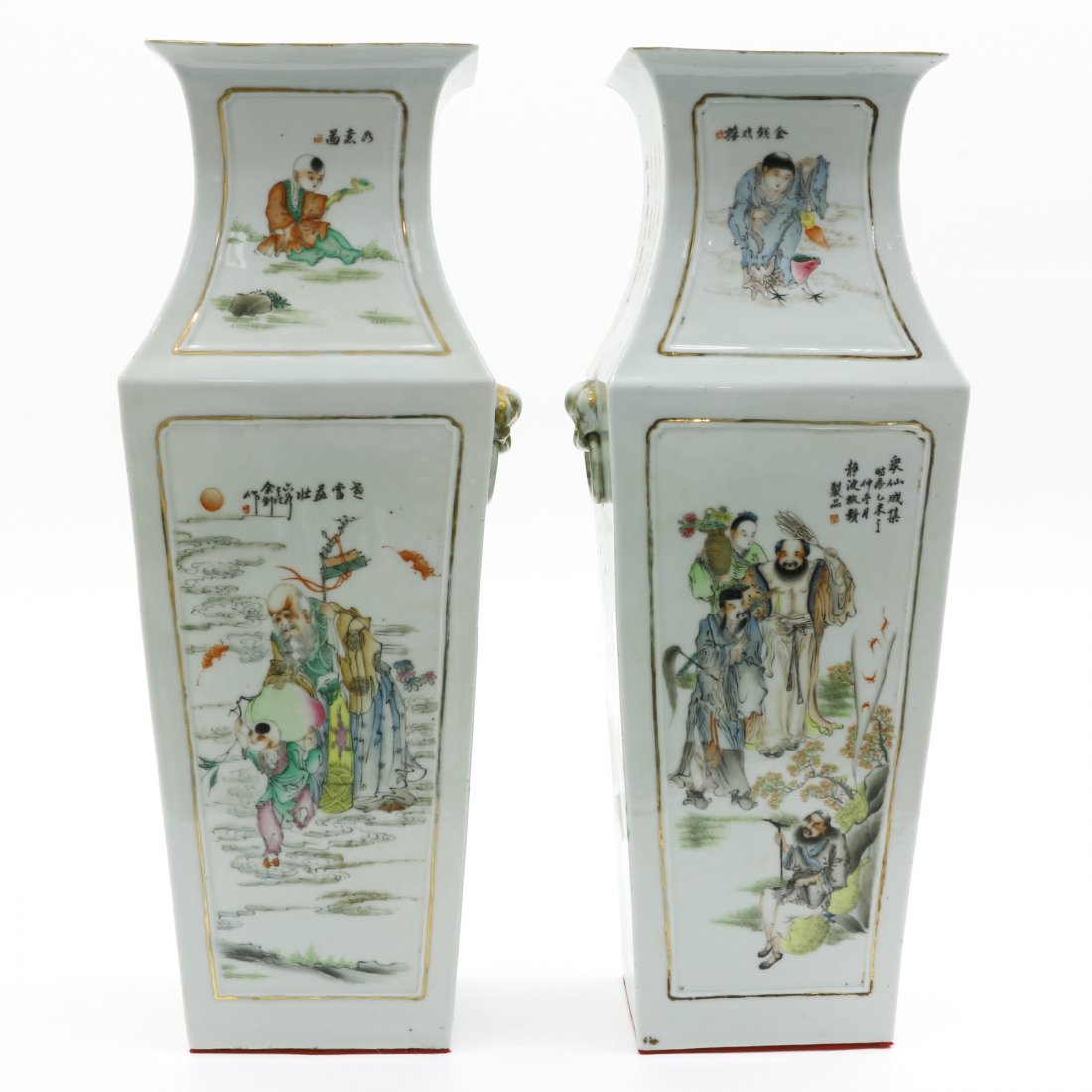 A Beautifully Decorated Pair of China Porcelain Vases (1 of 6)