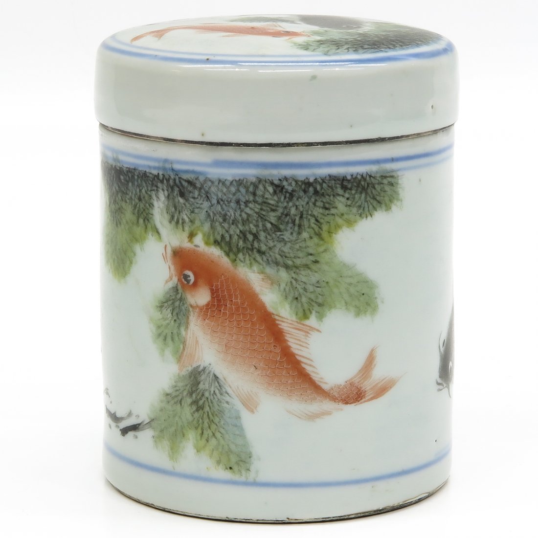 China Porcelain Lidded Jar (1 of 6)