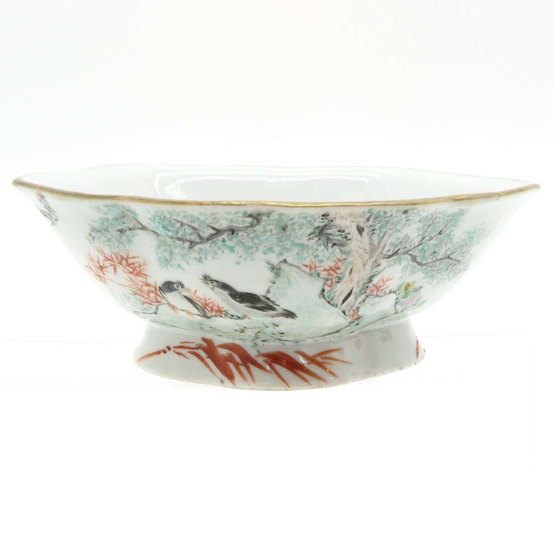 China Porcelain Tongzhi Period Altar Plate: 20 x 7 x 20 cm.