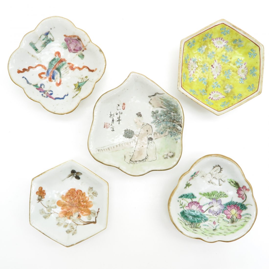 Diverse Lot of China Porcelain Small Trays (1 of 3)