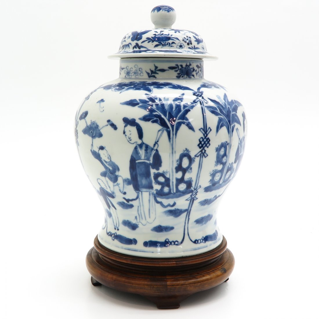 19th Century China Porcelain Lidded Vase (1 of 6)