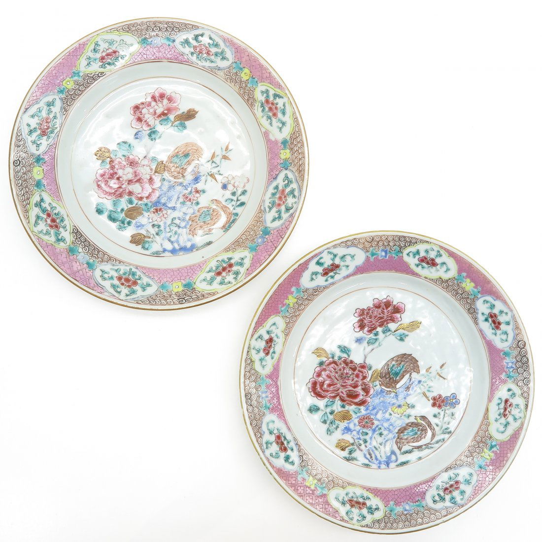 Lot of 2 China Porcelain 18th Century Plates (1 of 2)