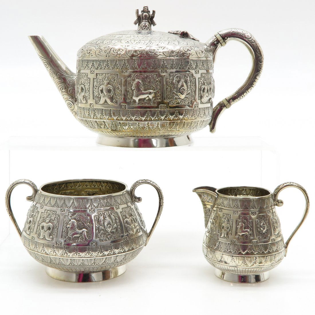 3 Pieces Silver Coffee Service (1 of 5)