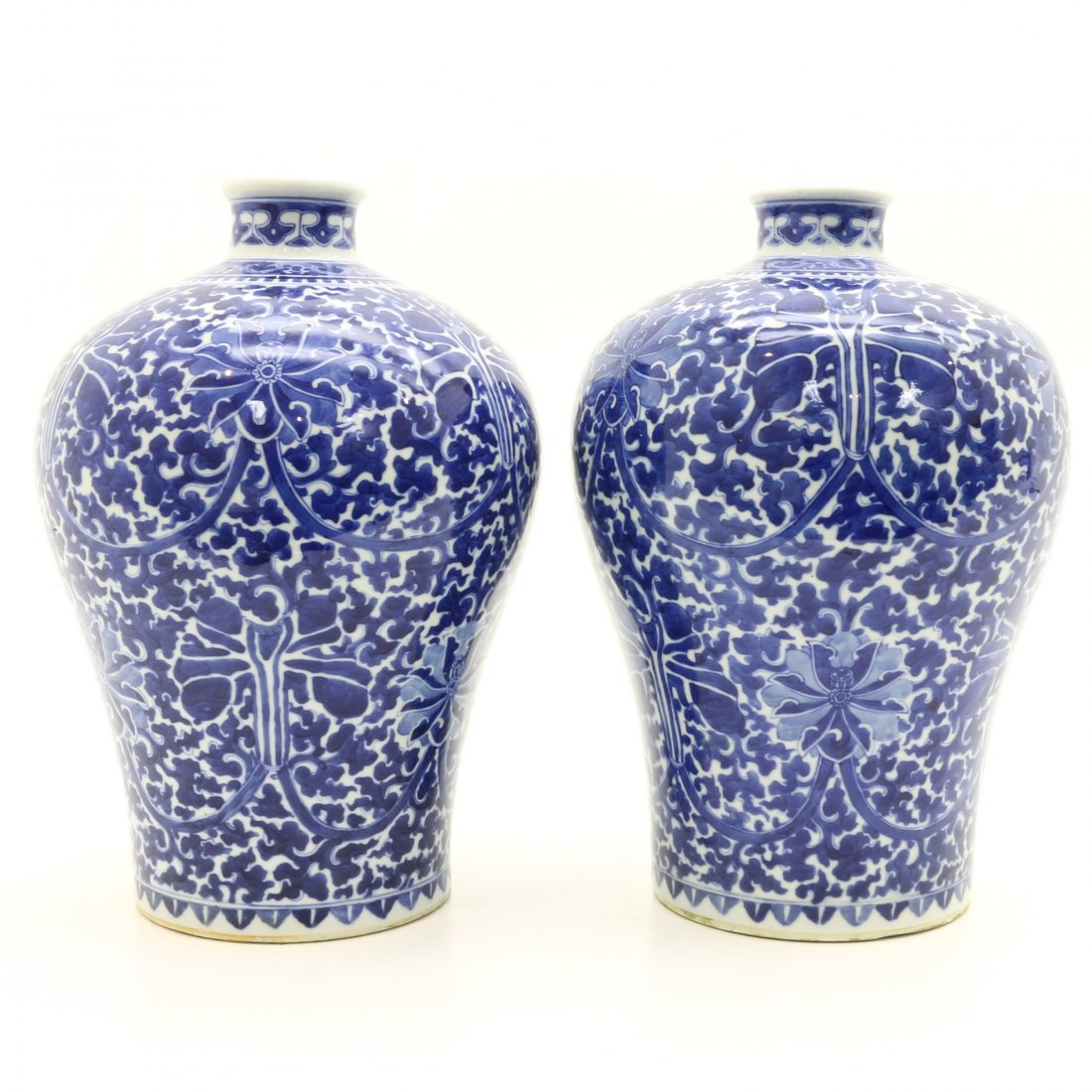 Pair of China Porcelain Meiping Vases (1 of 6)